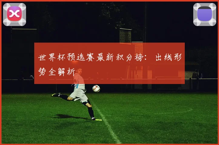 世界杯预选赛最新积分榜：出线形势全解析