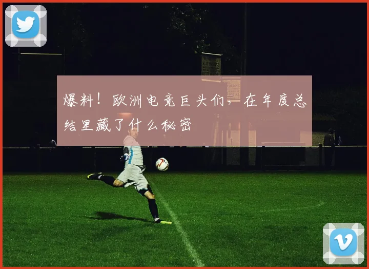 爆料！欧洲电竞巨头们，在年度总结里藏了什么秘密